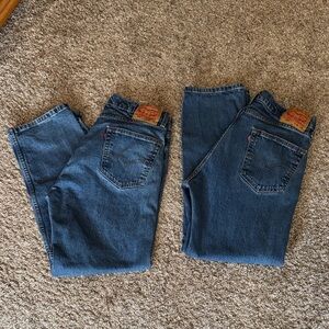 Levi's Men's 505 jeans 2 pairs 35 x 30